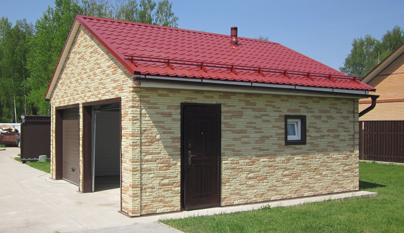 Гараж 6,2 х 6 м - панели Nailite